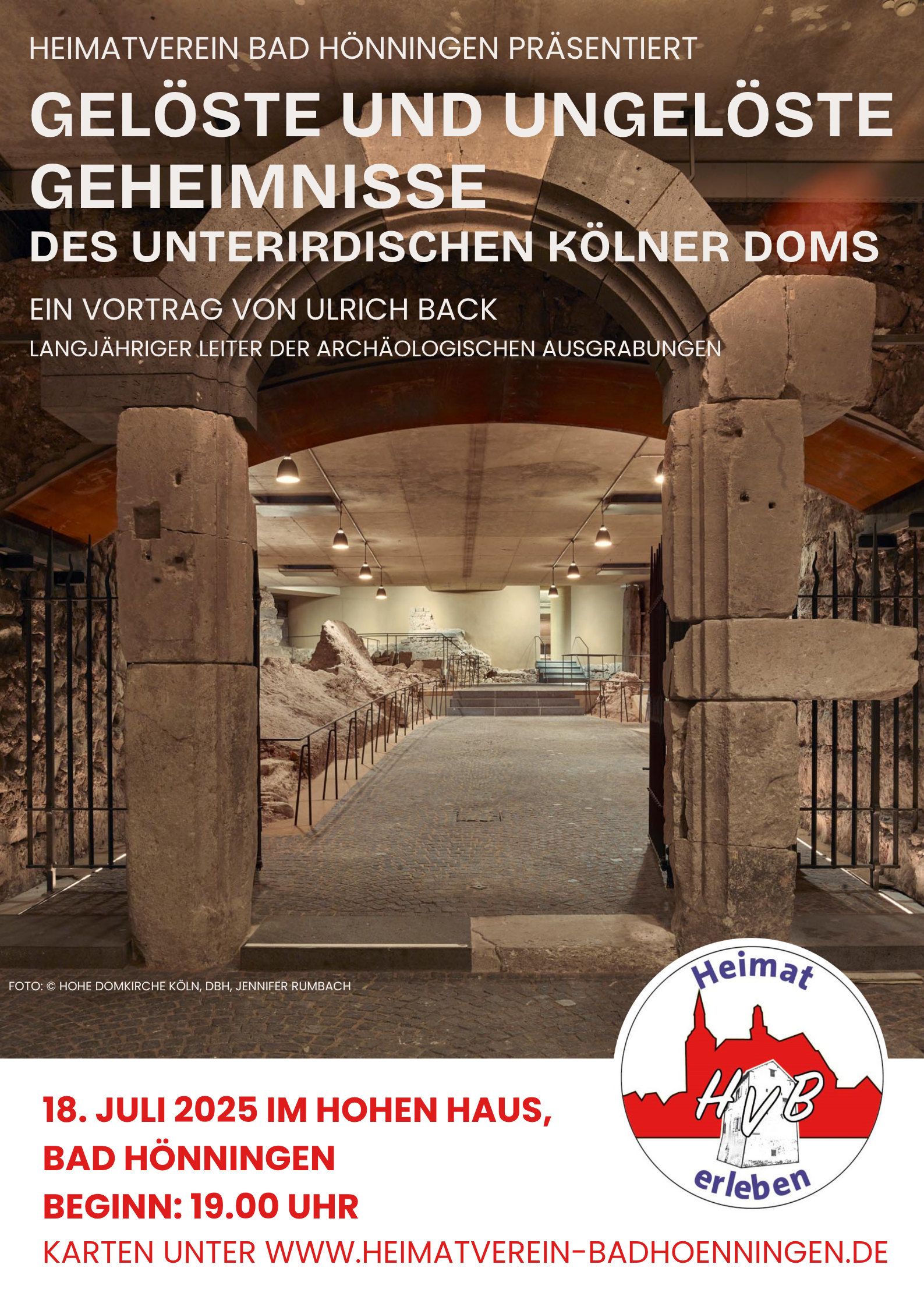Gelöste und ungelöste Geheimnisse des unterirdischen Kölner Doms