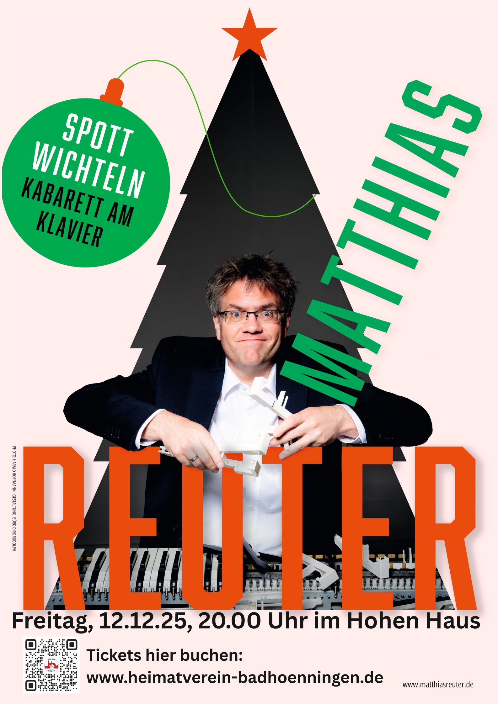 Spottwichteln: Kabarett am Klavier mit Matthias Reuter